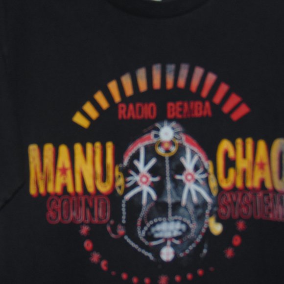 MANU CHAO Rare Radio Bemba T-Shirt Concert Tour 2010 Sound System Mano Negra S - Picture 5 of 11